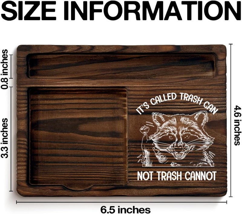YGBF Funny Gag Gifts for Coworkers Colleagues Employees, Humor It's Called Trash Can Not Trash Cannot Raccoon Sticky Note Holder Office Decor - Image 2